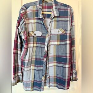 Women’s Eddie Bauer Blue Soft Flannel Plus Size 2XL